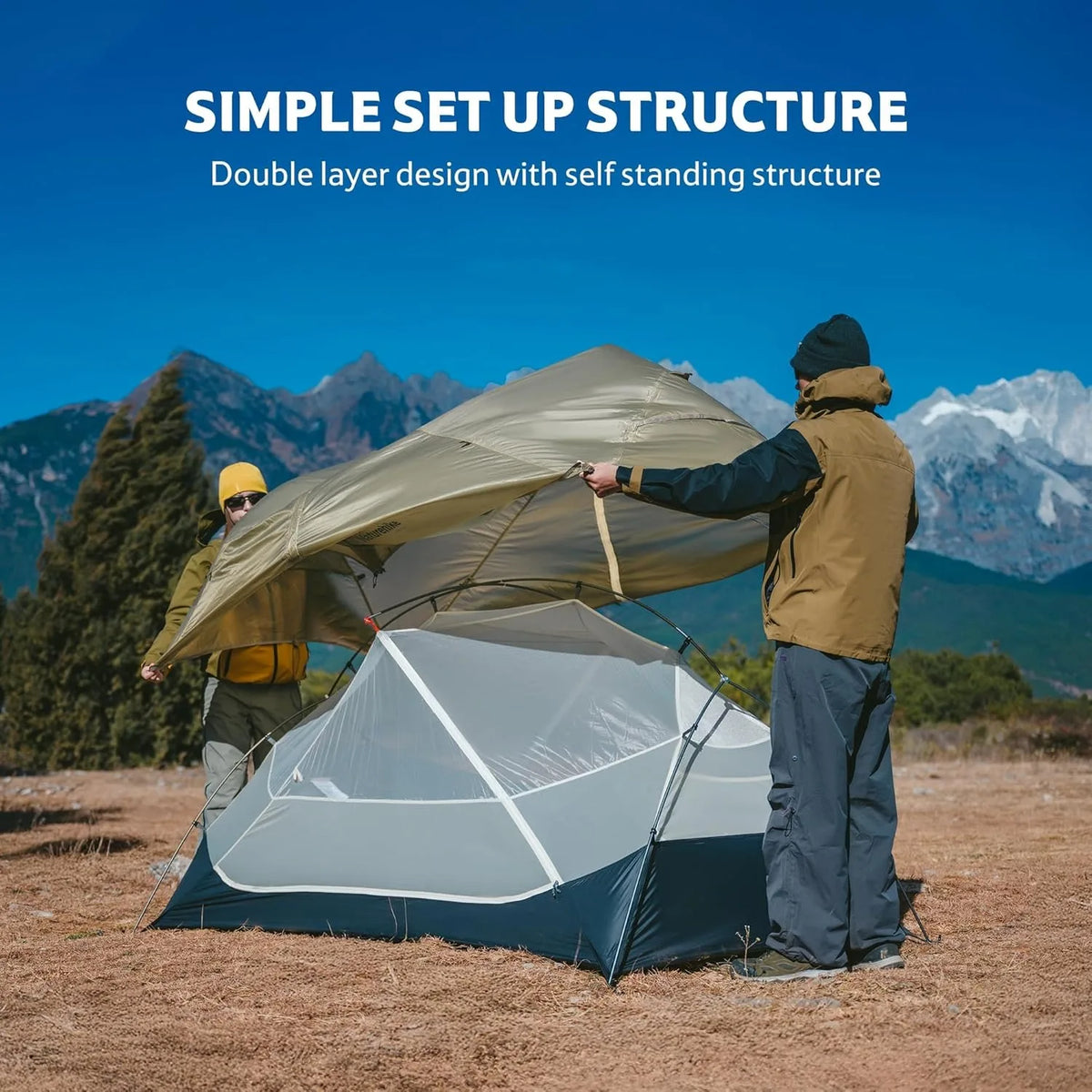 Naturehike Mongar Ultralight Waterproof Backpacking Tent for Hiking and Trekking