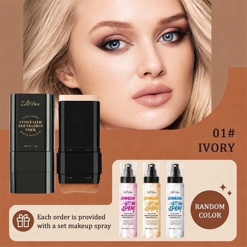Zaidoc Long Lasting Concealer Foundation Stick Makeup