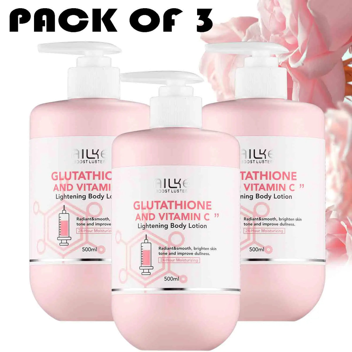 AILKE Glutathione Vitamin C Skin Brightening Body Care Kit