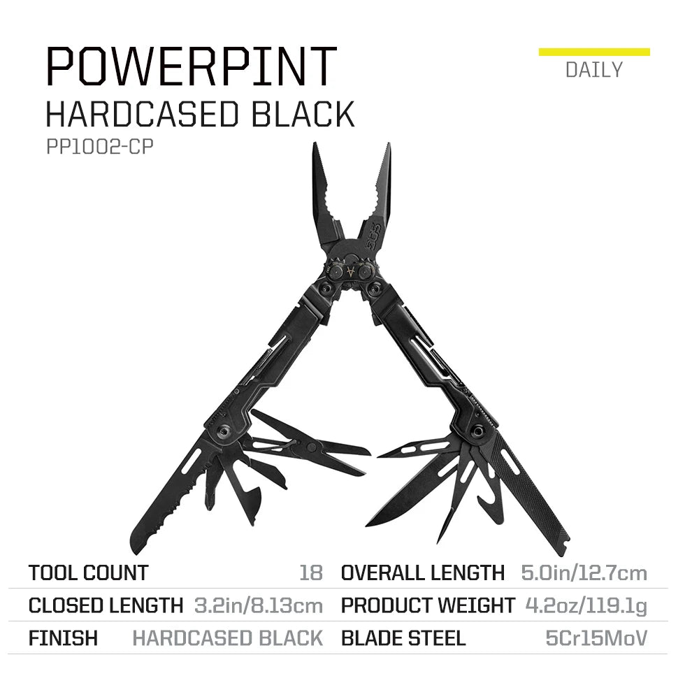 SOG PowerPint 18 In 1 Stainless Steel Pocket Multi Tool