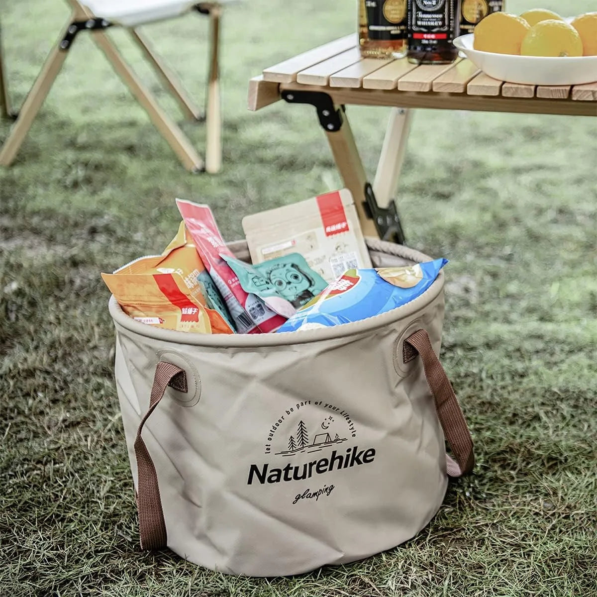 Naturehike Foldable Waterproof Outdoor Bucket for Camping Travel and Fishing