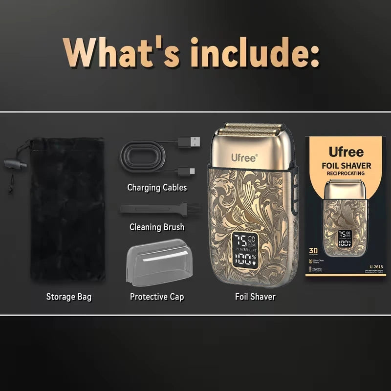 Ufree Electric Foil Shaver For Men With LCD Display