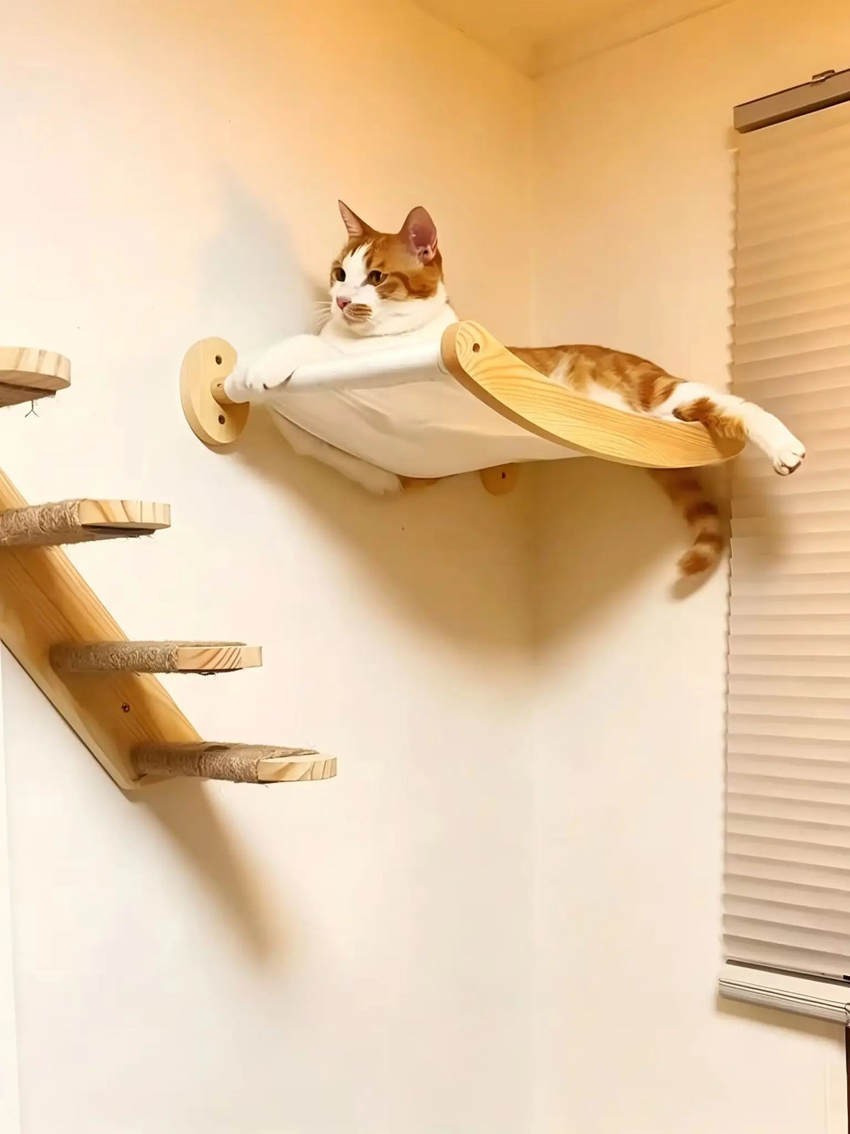 CWV Wall Mounted Sisal Cat Bridge for Climbing and Play
