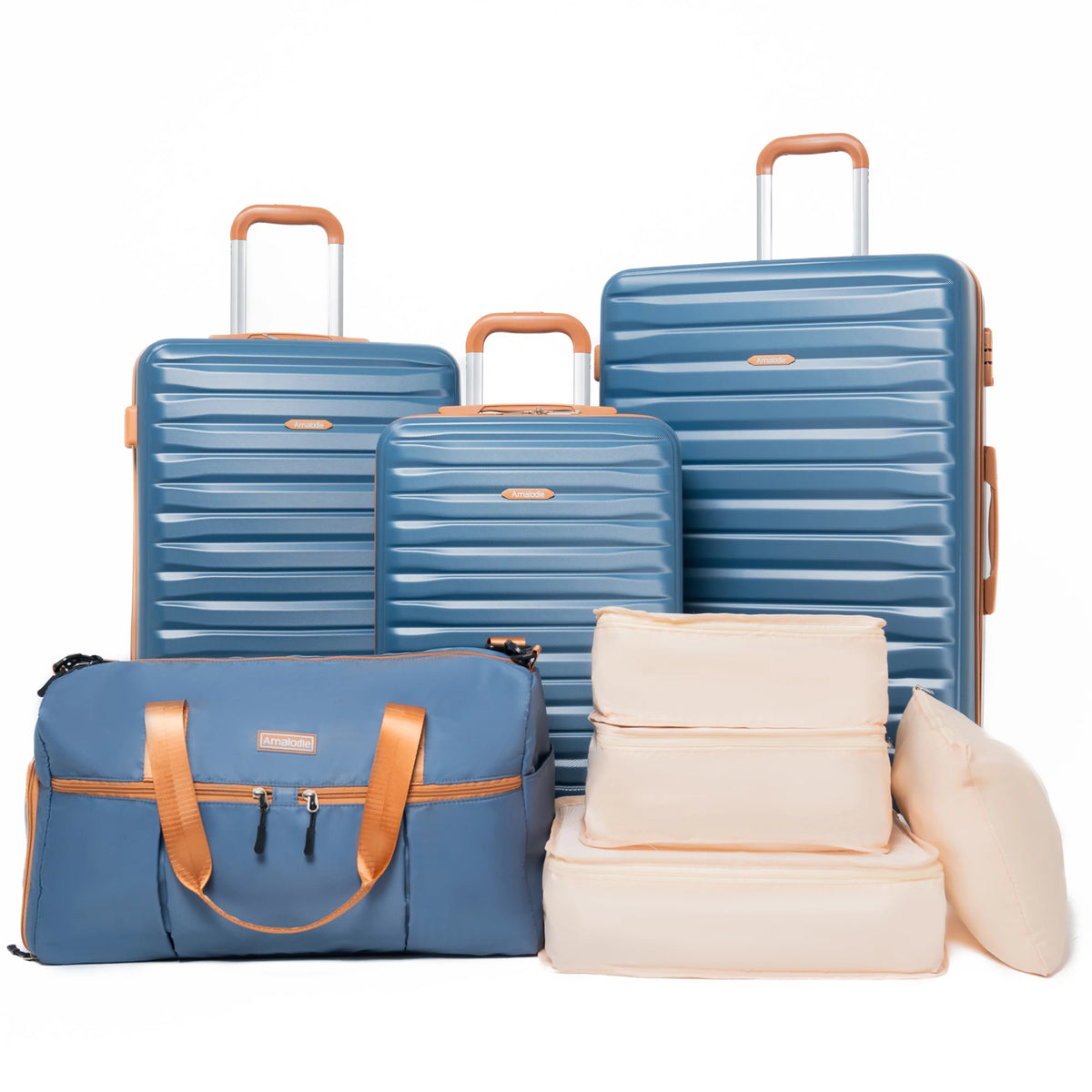 Travelhouse ABS Luggage Set With Spinner Wheels And TSA Lock