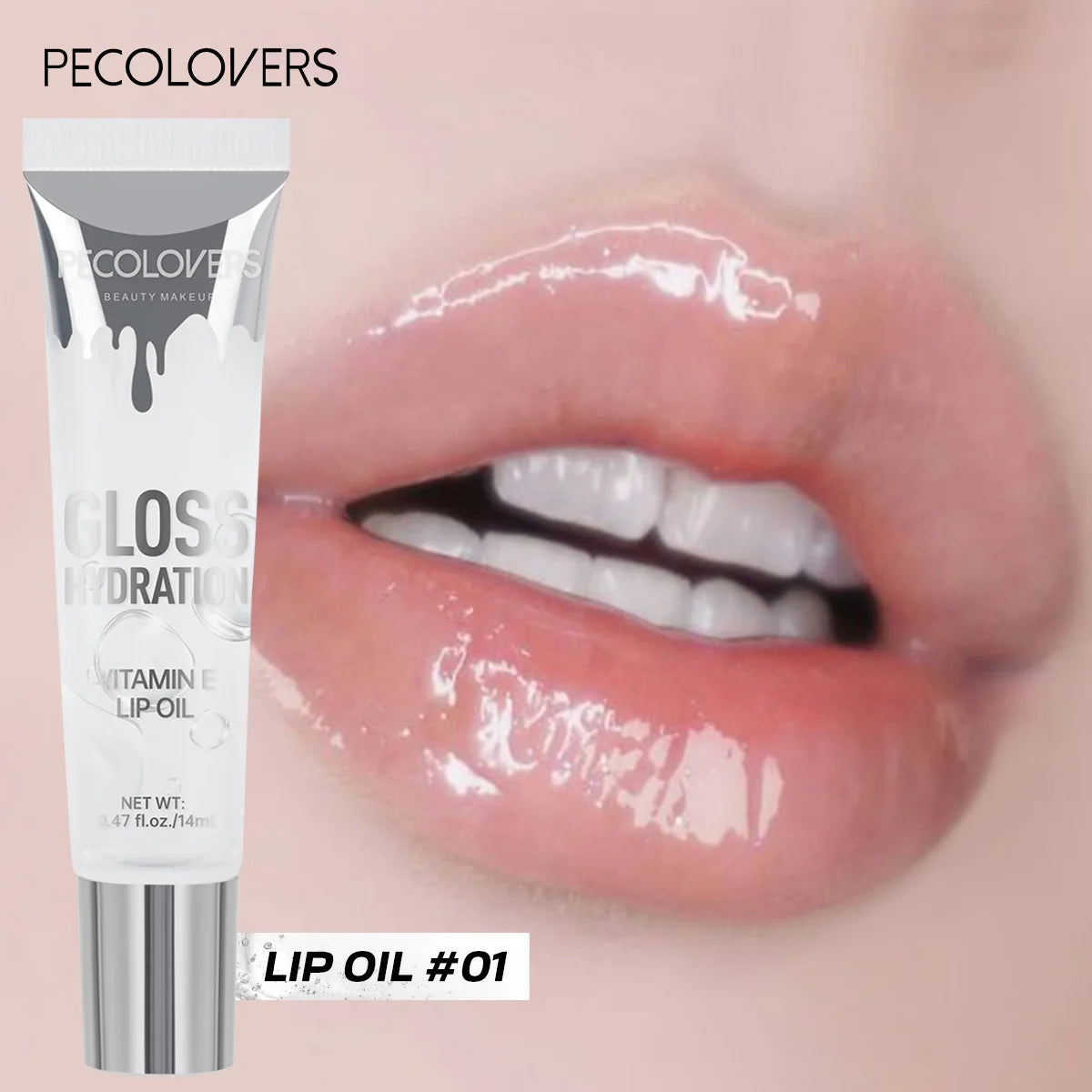 Moisturizing Lip Oil Gloss Kit With Non Sticky Translucent Shine
