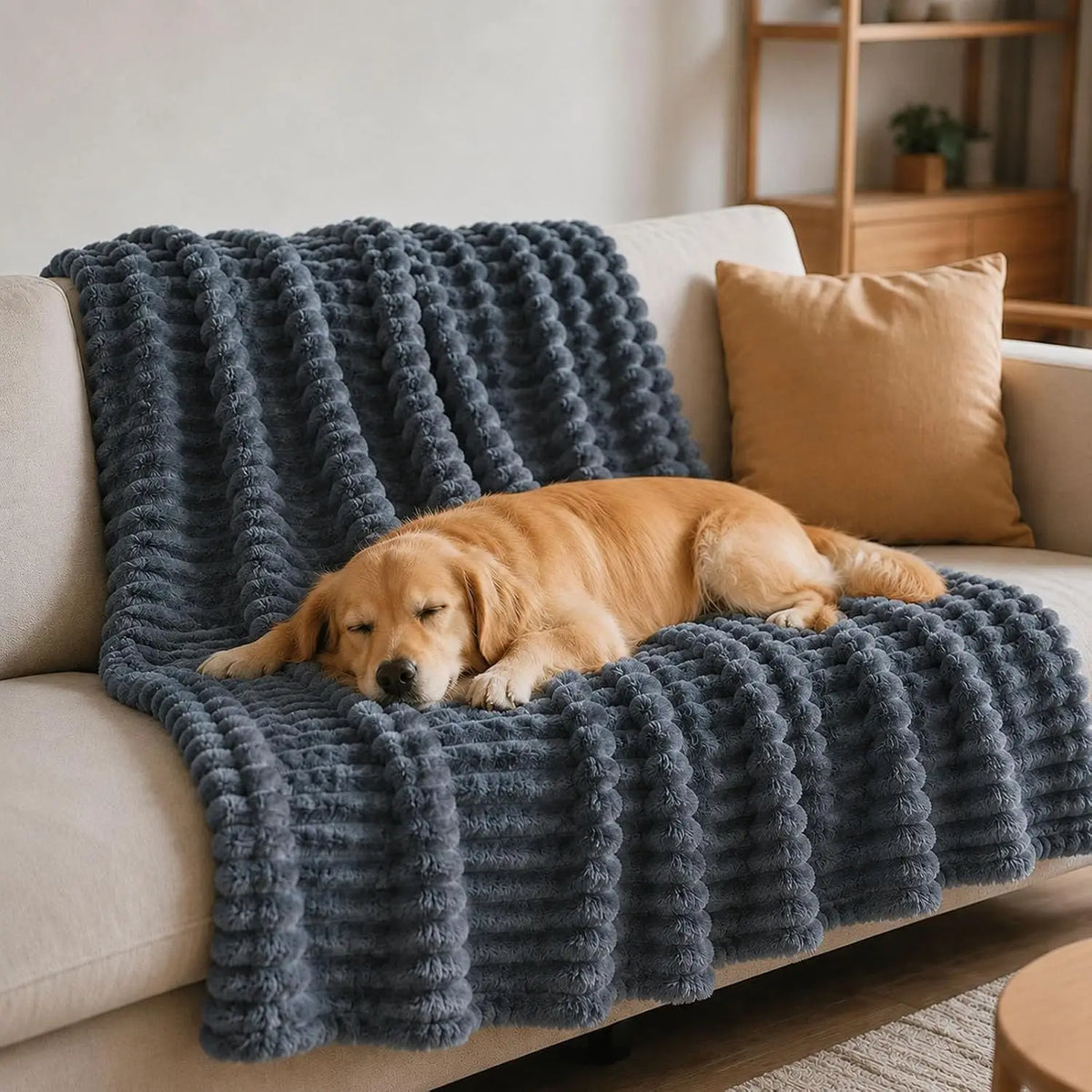 Emotional Support Blanket for Dogs Comforting Pet Throw